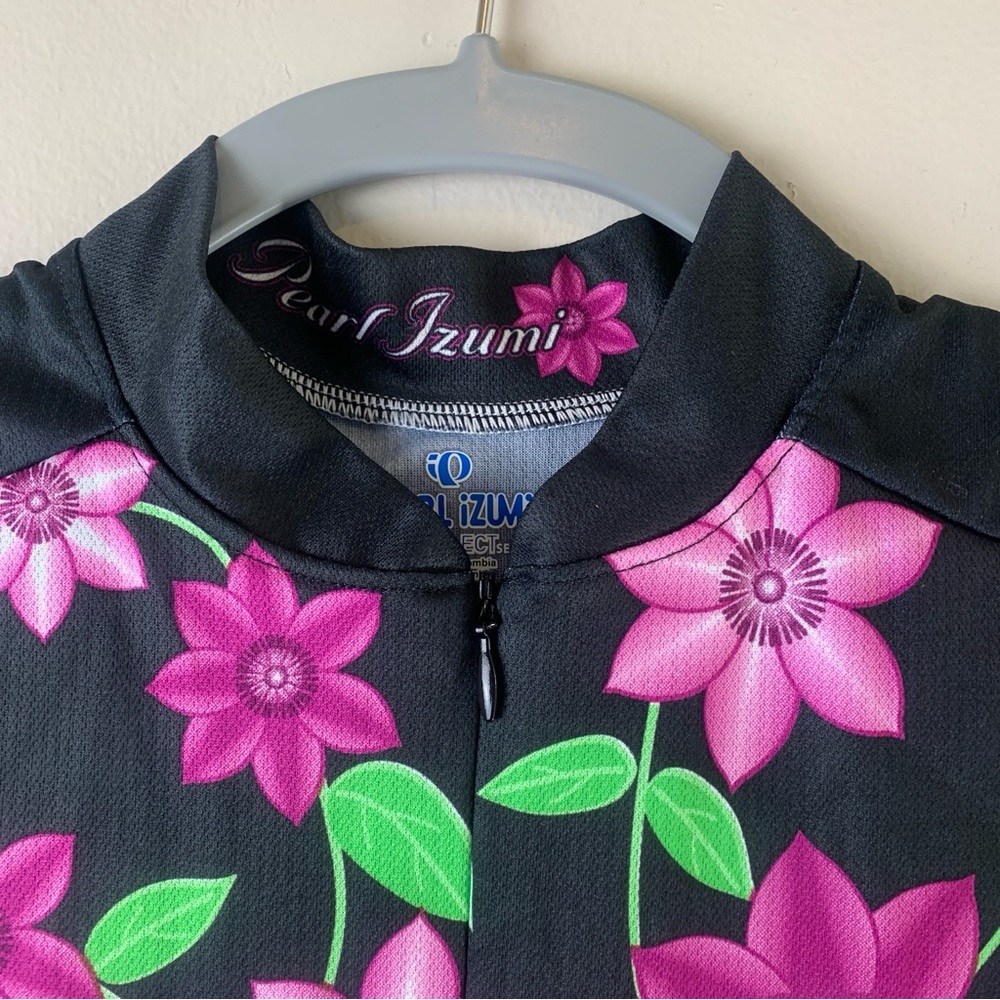 Pearl Izumi Sleeveless Jersey Womens Small Black Floral Select Series Cycling - Picture 6 of 11